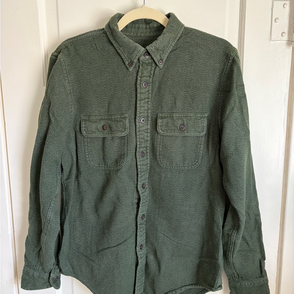 Abercrombie & Fitch Green Flannel Shirt
